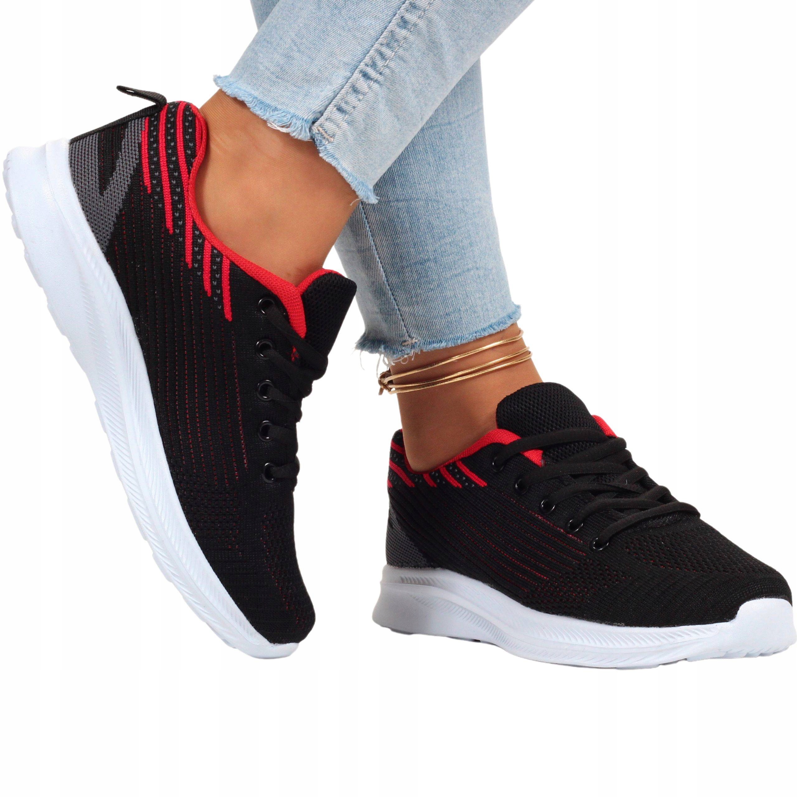 

Buty Damskie Obuwie Sportowe Sneakersy Wiązane