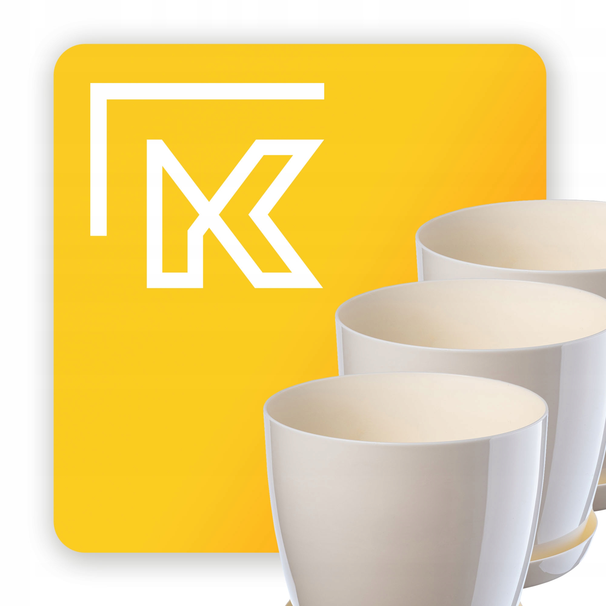 3x DONICZKA 20cm OSŁONKA Z PODSTAWKĄ KREMOWA Szerokość produktu 20 cm