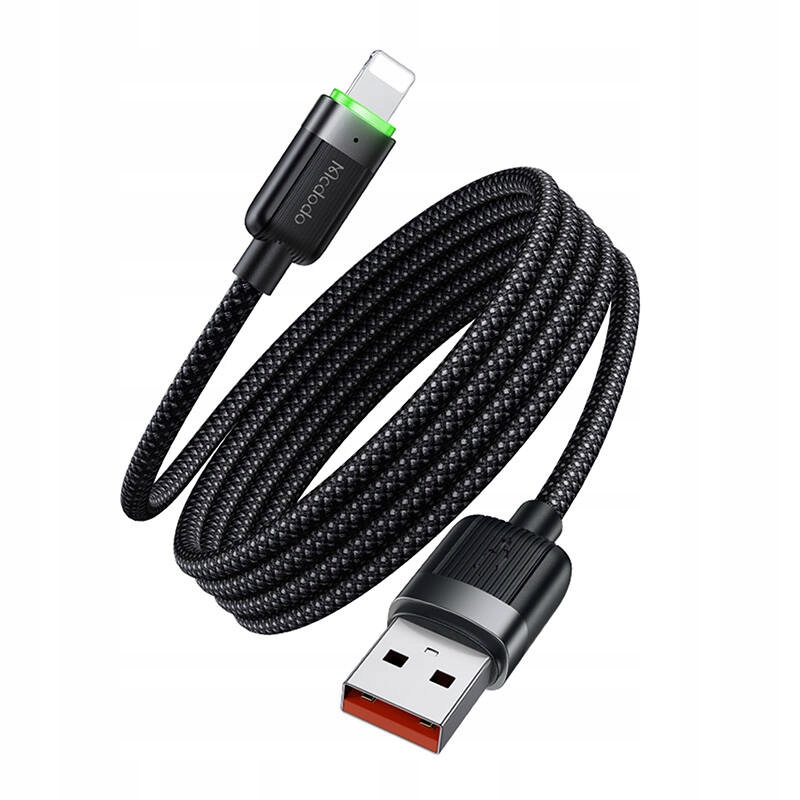 Mcdodo Ładowarka Usb Lightning 1.2m z Led, Szybkie Ładowanie do iPhone