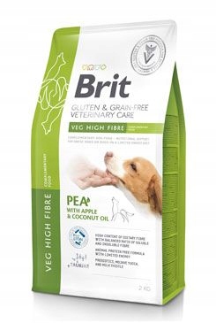 Brit VD Dog Gf Veg High Fibre 2kg
