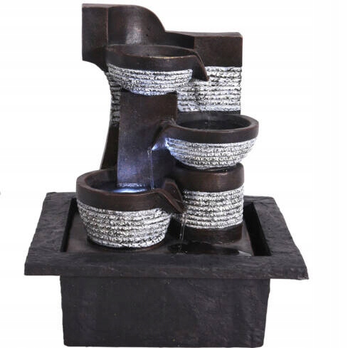 Voľne Stojaca Ozdobná Domáca Fontána S Led Podsvietením Do Obývacej Izby