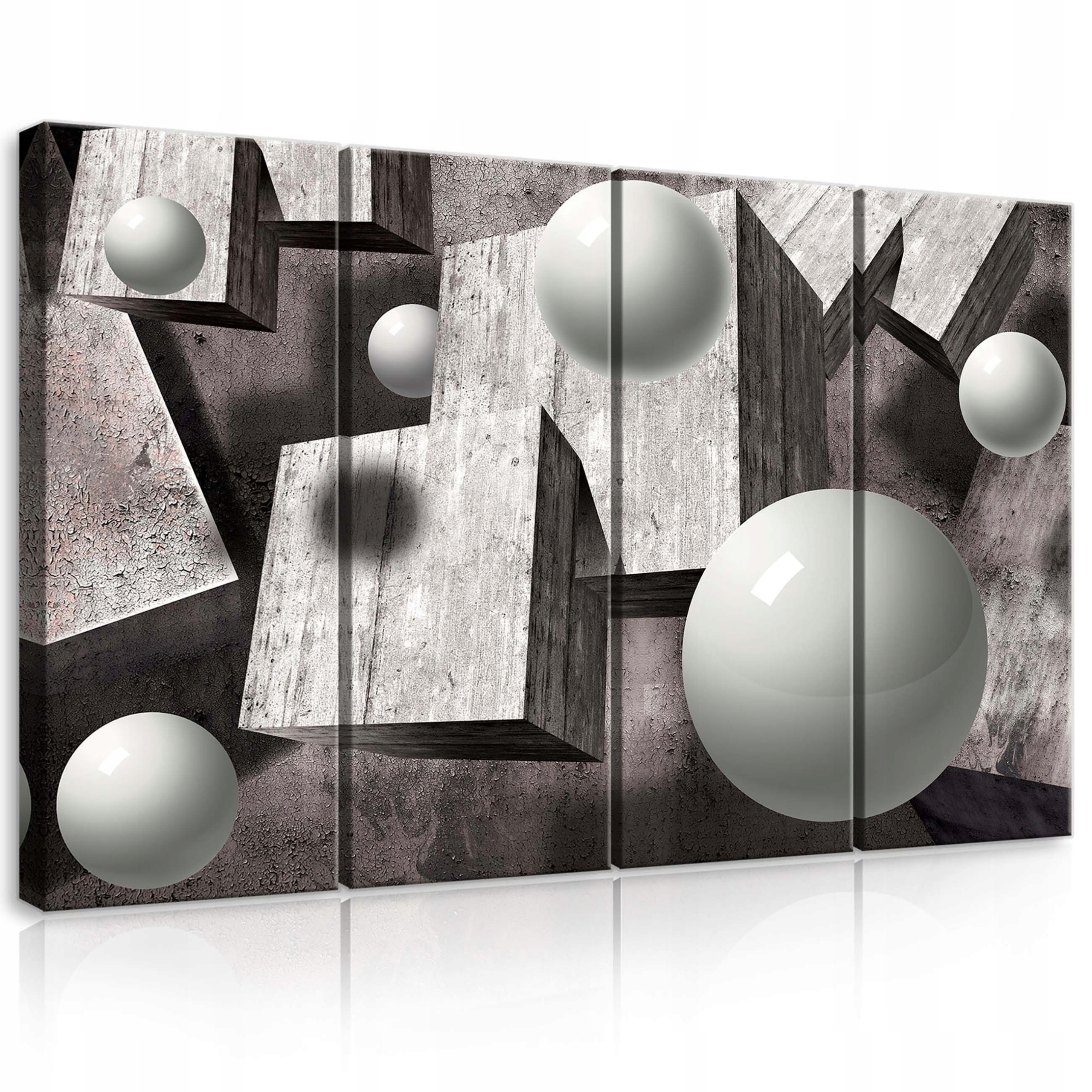 Obraz 120x80 Geometria abstrakcia sféry kuby moderný priestor