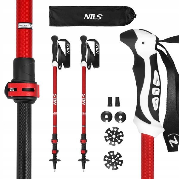 Kijki Nordic Walking Kije Składane Teleskopowe Do Chodzenia Górskie Nils