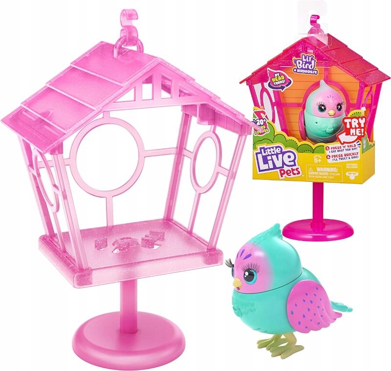 

Little Live Pets Interaktywny Ptaszek Budka 5+