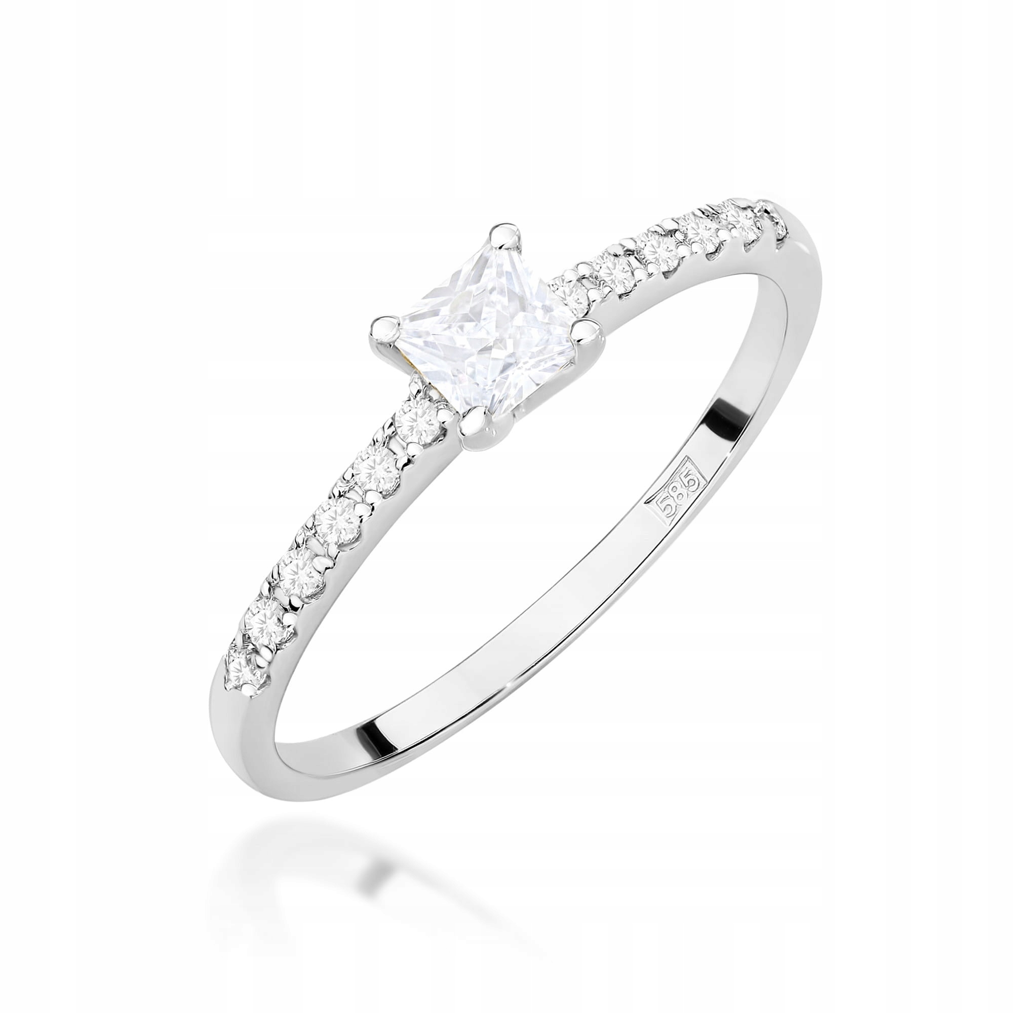 Zlatý Prstýnek 585 S Diamanty 0.40 ct Gravírování Bonus