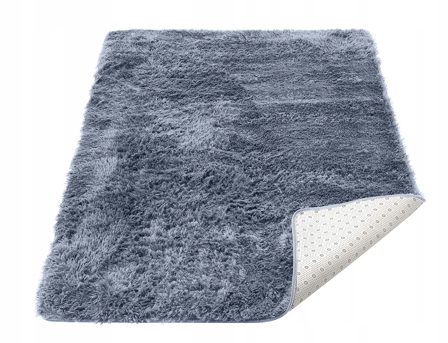 Koberec Shaggy 200X300 CM Sivý Nadýchaný Mäkký Plyšový Do Obývačky Dlhý Vlas