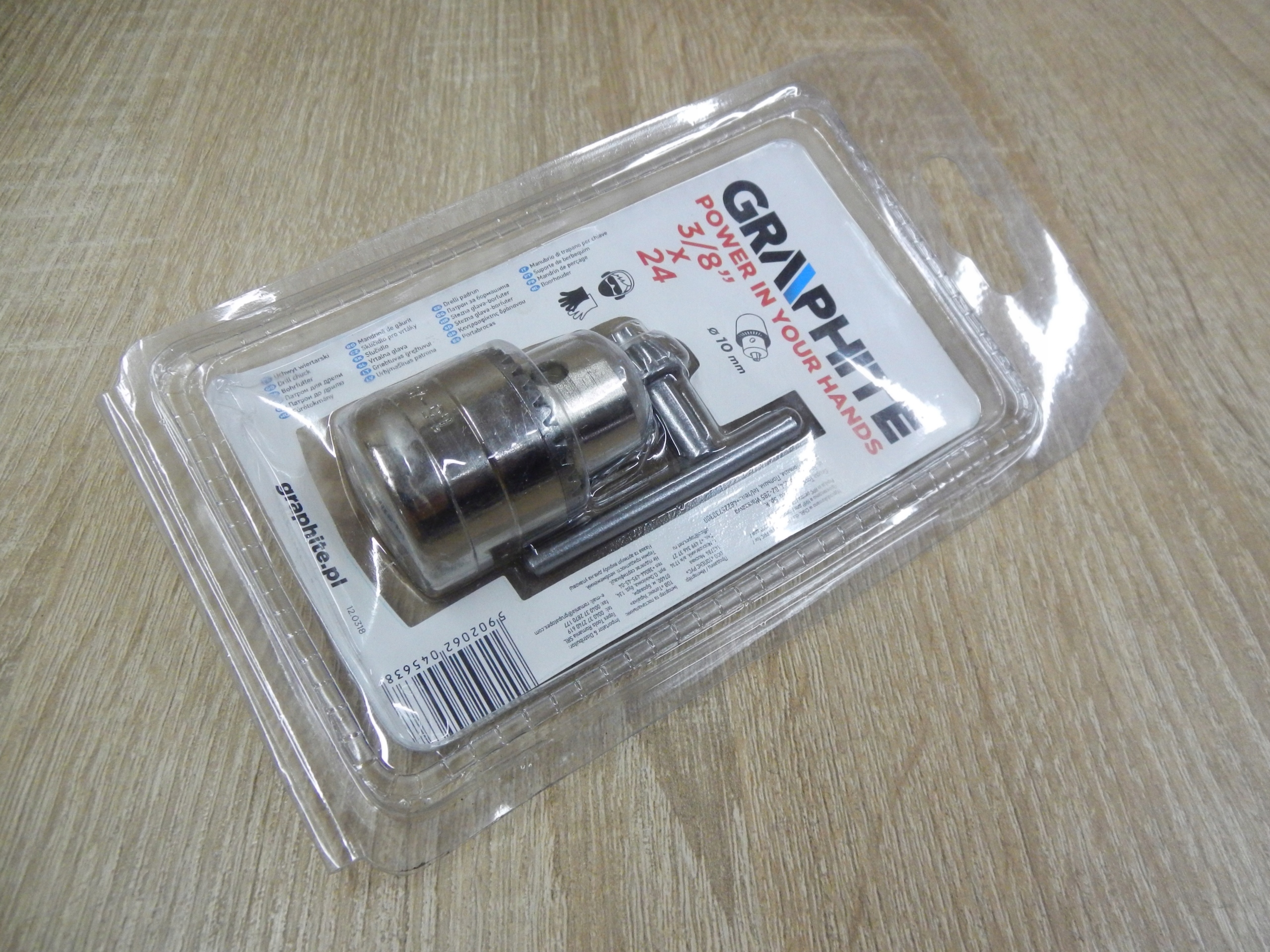 Uchwyt wiertarski na klucz 3/8' x24 10mm GRAPHITE Marka Graphite