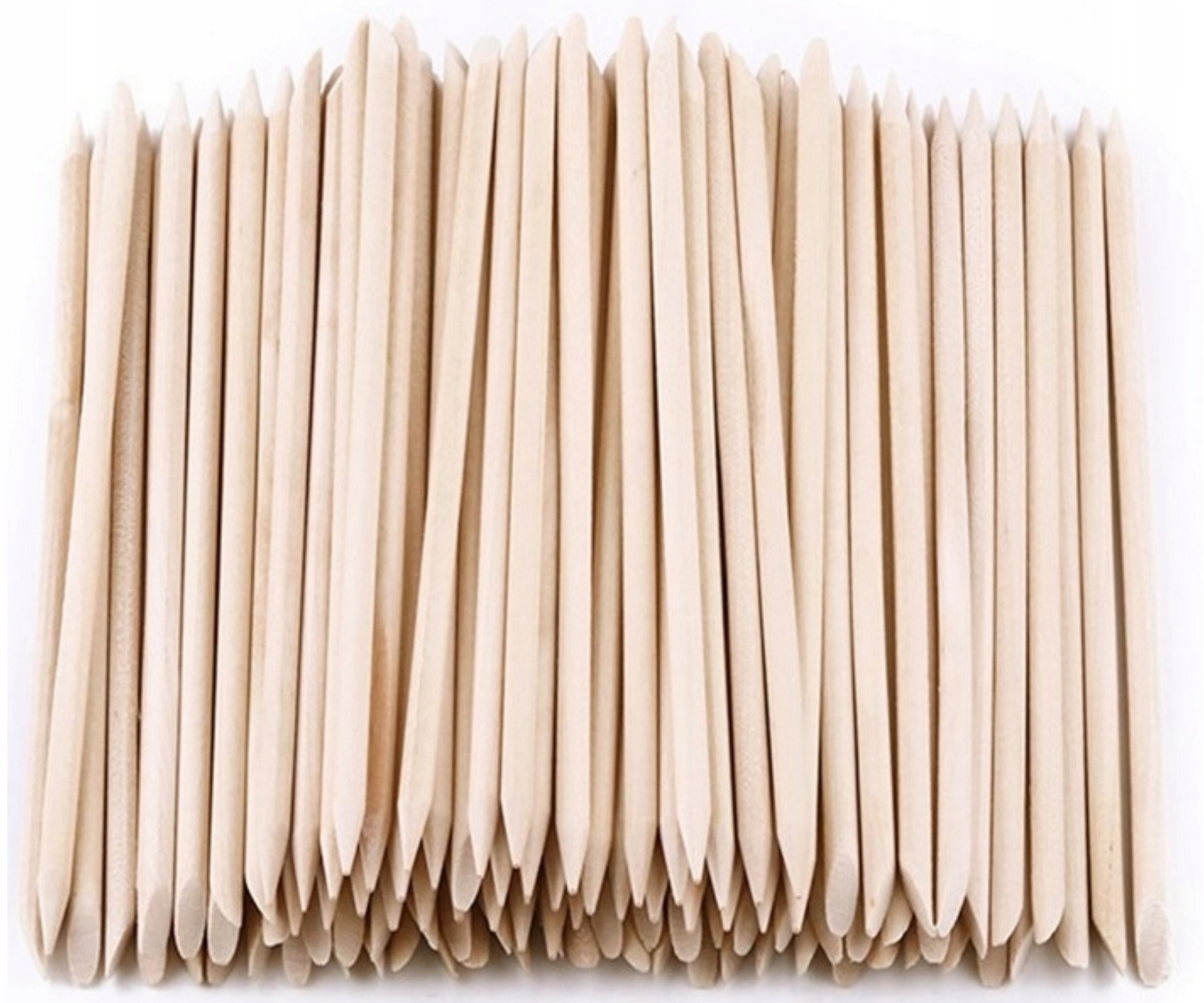 PATYCZKI DREWNIANE DWUSTRONNE MANICURE - 100 SZTUK