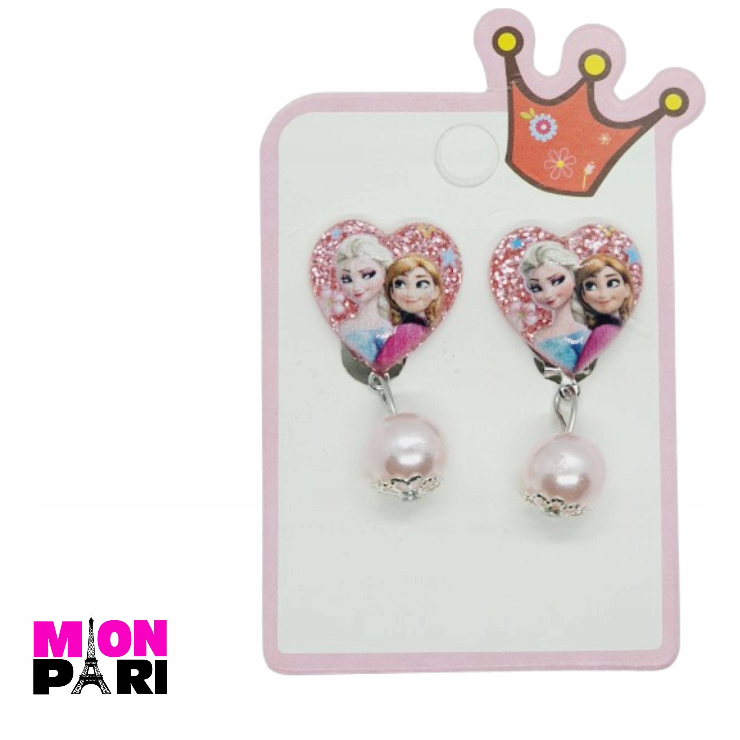 KLIPSY KOLCZYKI DZIECI DZIEWCZYNKI KRAINA LODU