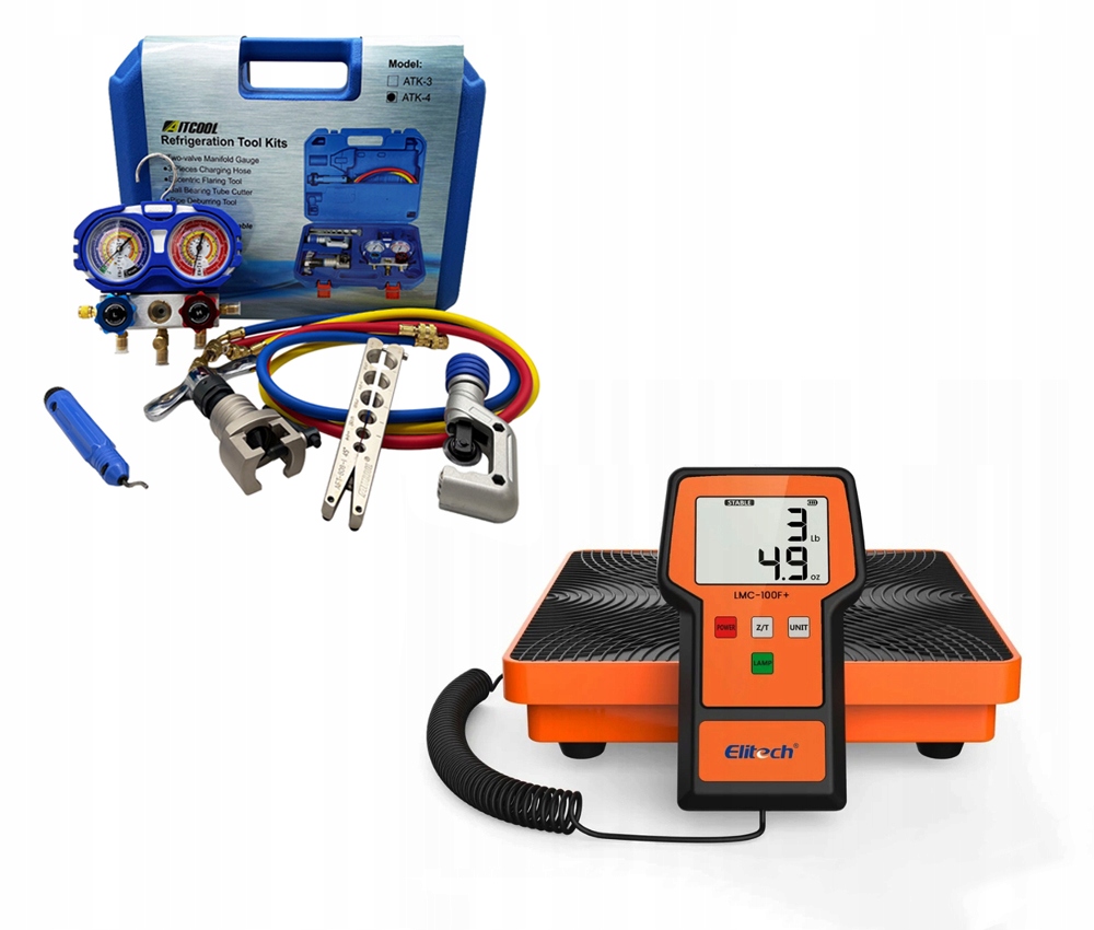 Sada nástrojov na klimatizáciu Aitcool ATK-4 Hmotnosť Elite LMC100F+