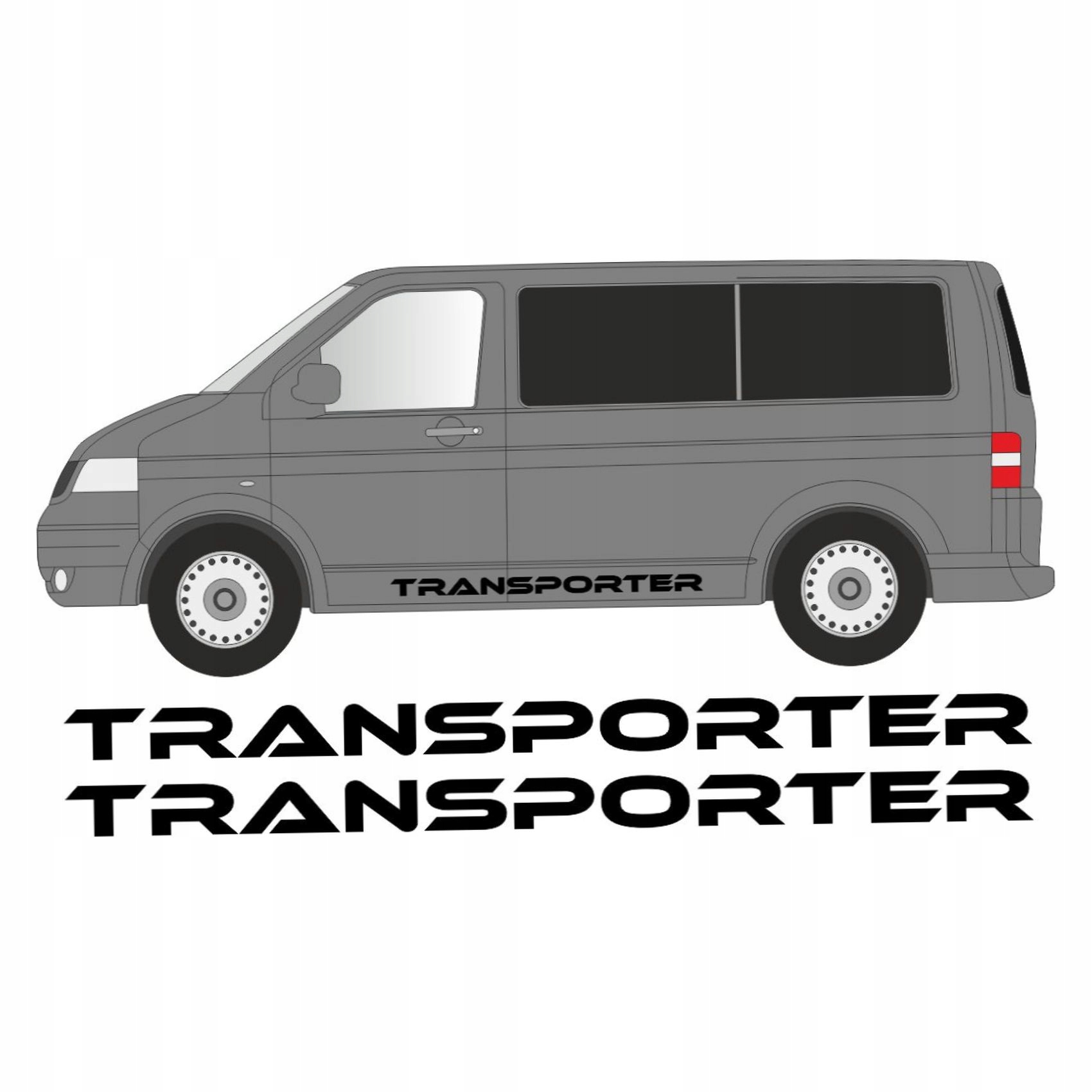 Naklejki Transporter do Vw T4 T5 T6 napisy na bok samochodu