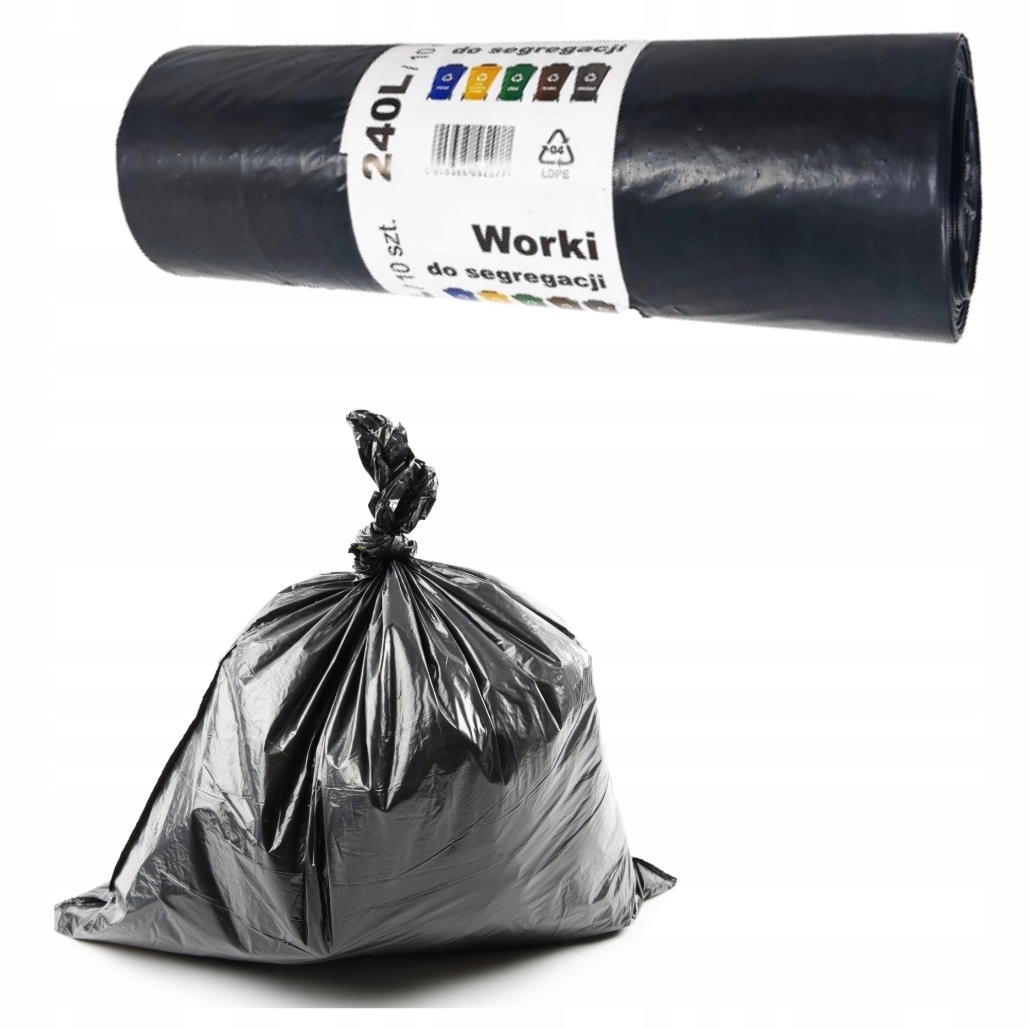 

Worki Na Śmieci 240L/10SZT Mocne Duże Czarne