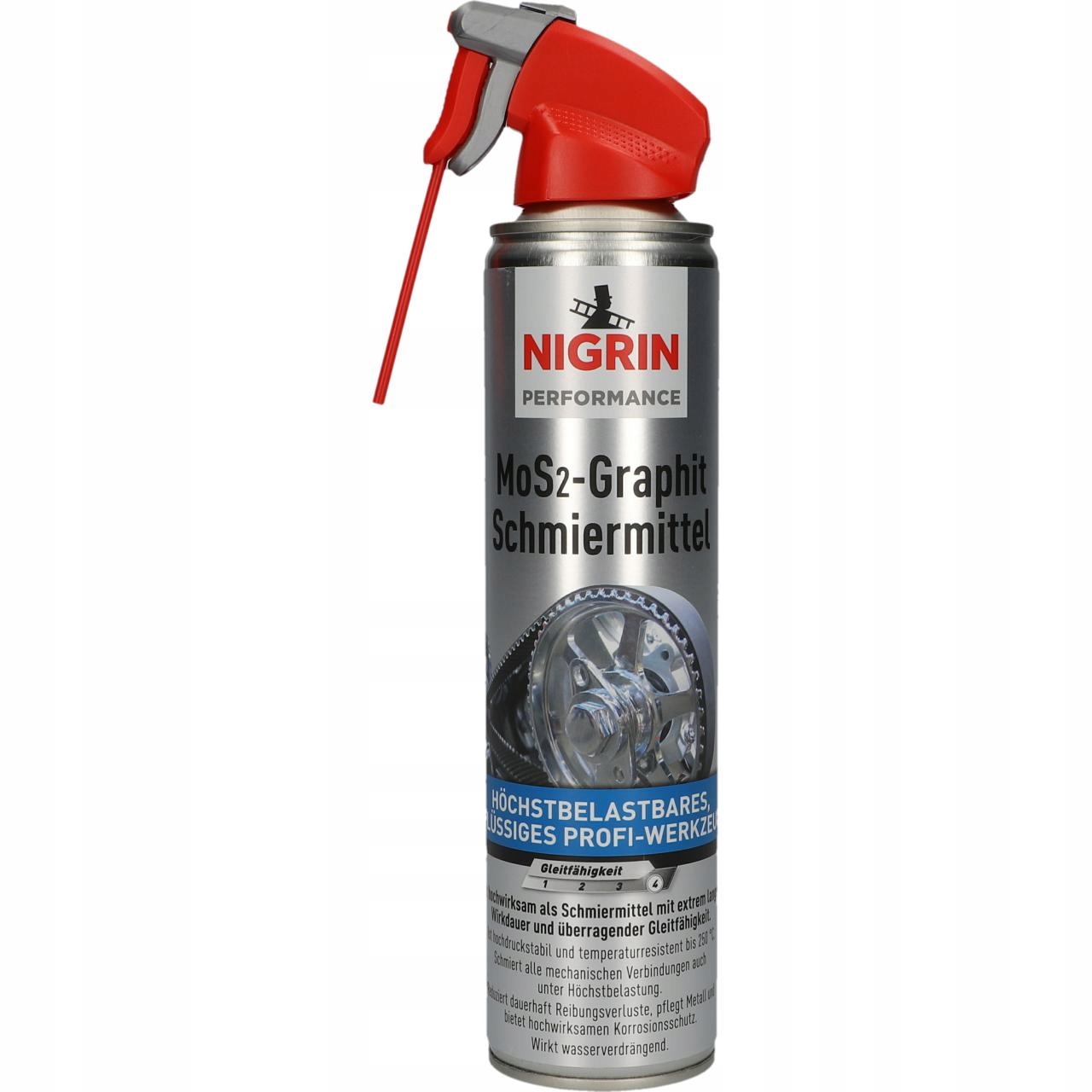 

Nigrin Hybrid Smar Grafitowy w Sprayu 400 ml