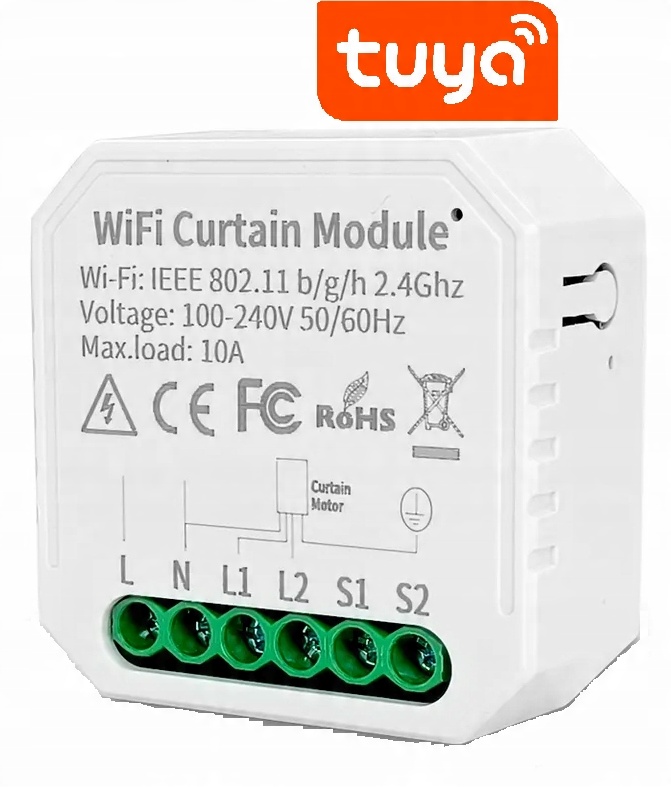 

Sterownik rolet Tuya Wifi dopuszkowy procentowy