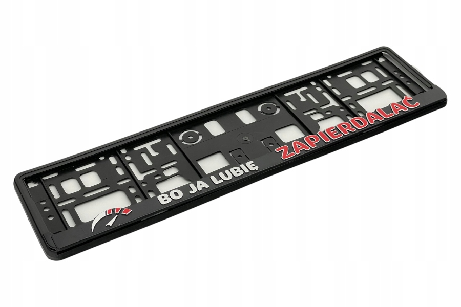 Ramka 3D wypukła do pod tablicę rejestracyjną BO JA LUBIĘ ZAPIERDALAĆ Producent StickerKing