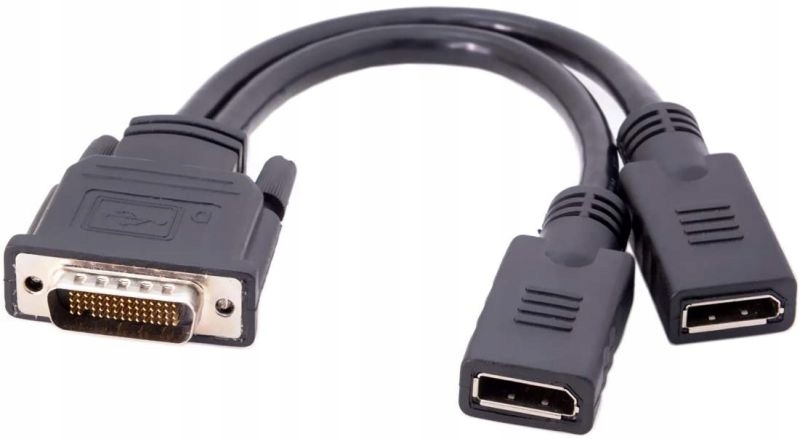 

Kabel Dms 59 do 2x DisplayPort Dp Dwa Monitory