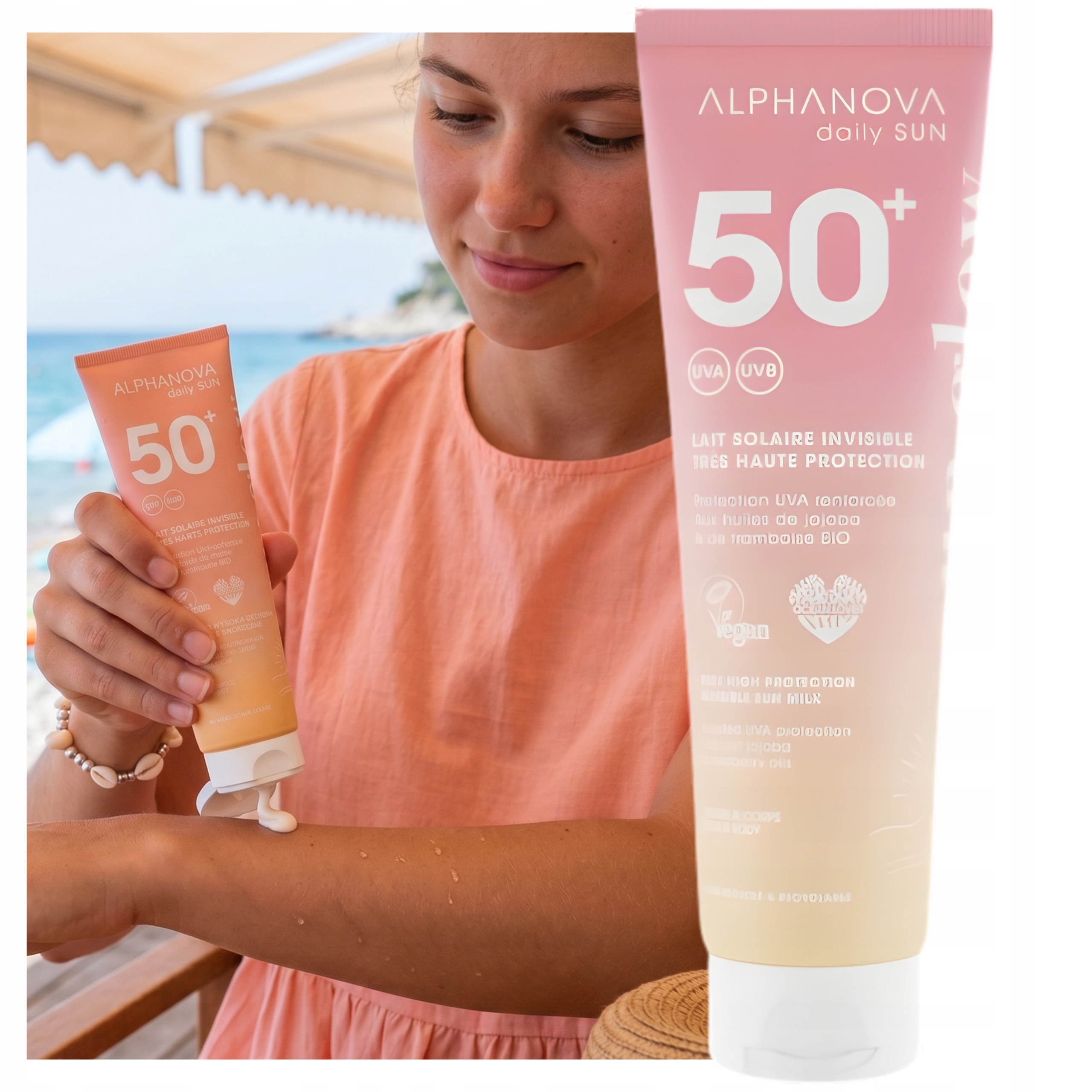 Sluneční mléko Alphanova Daily Sun Glow SPF50+ 125 ml Bronzující