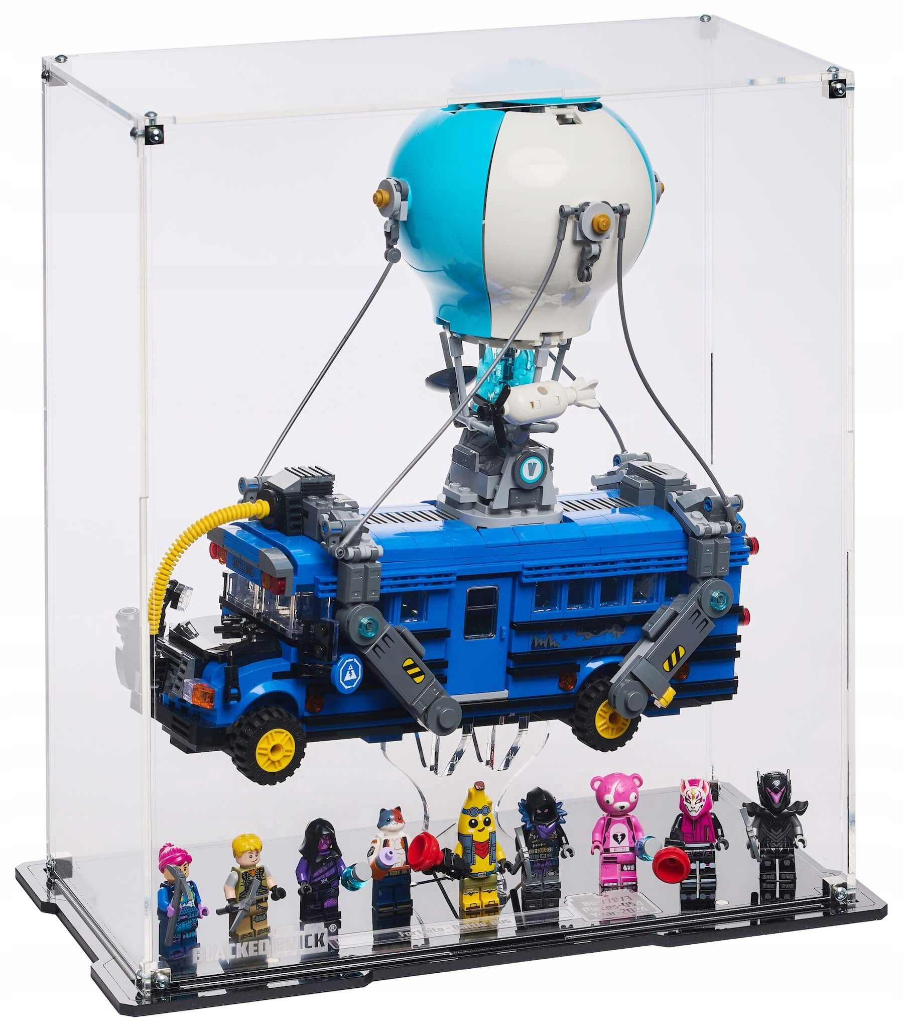 Vitrína Blacked Brick pre Lego Fortnite 77073 Bojový autobus