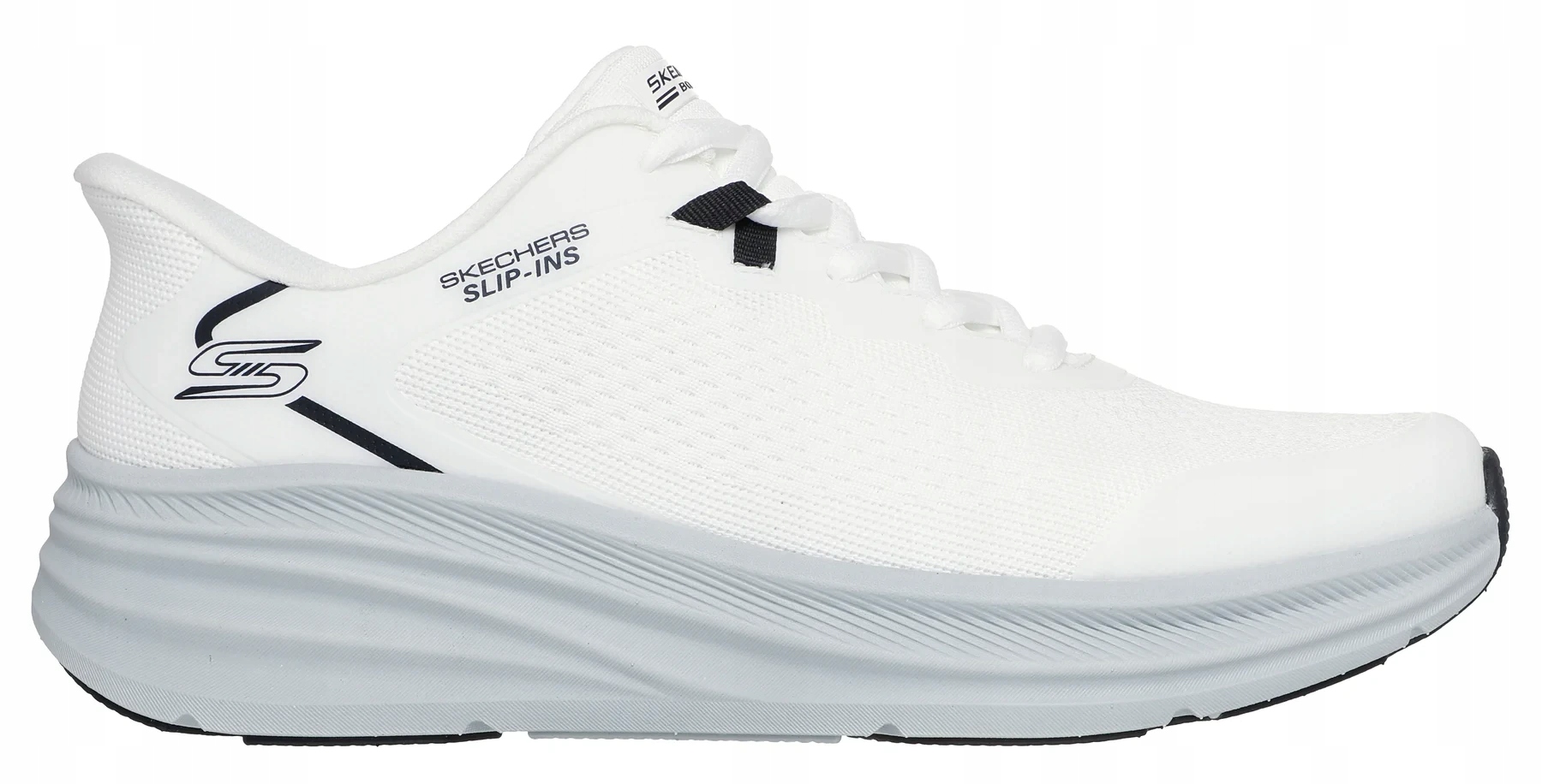 Pánské Běžecké Boty Bílé Sportovní Měkké Lehké Nazouvací Skechers 41,5