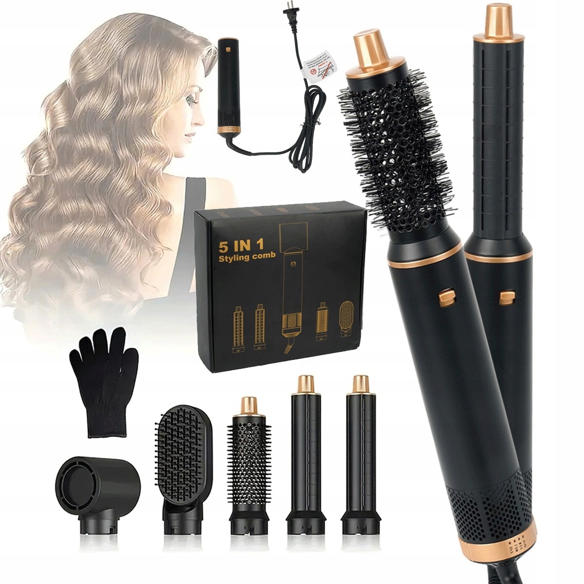 Stylizer 5w1 suszarka lokówka prostownica z technologią Coanda i jonami