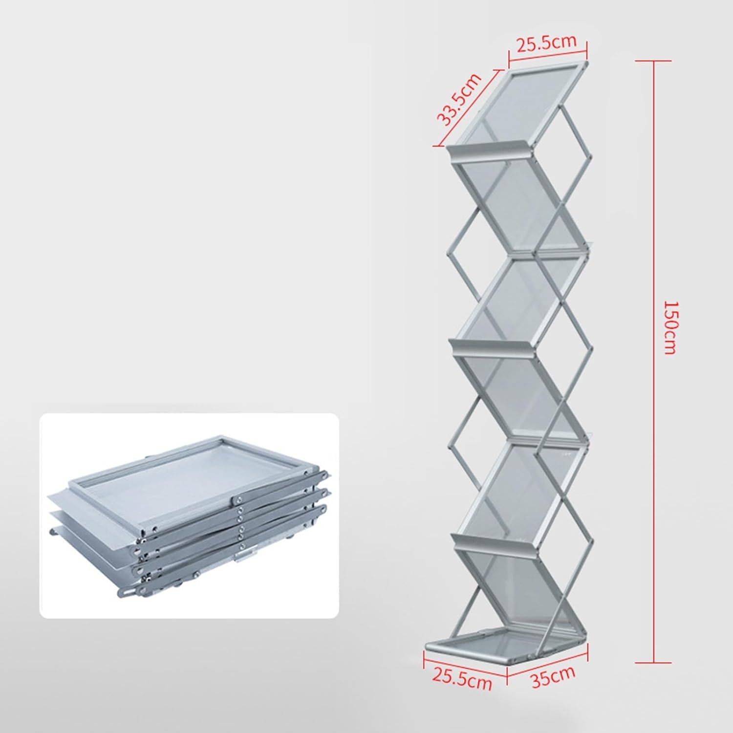 WYSOKI STOJAK NA ULOTKI CZASOPISMA A4 Z-SHAPE DWUSTRONNY TORBA Kod producenta WYSOKI STOJAK NA ULOTKI KORBI