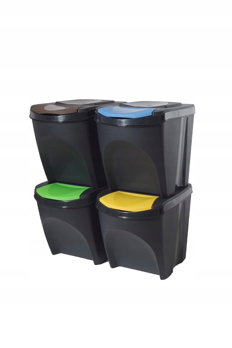 

Kosz Sortibox Do Segregacji 4x20L Antracyt