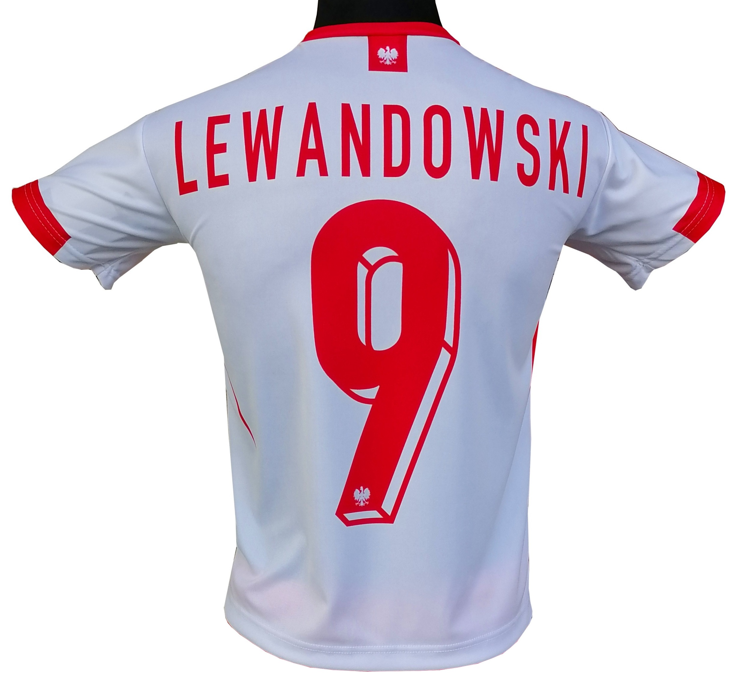 Koszulka piłkarska kibica Lewandowski Polska meczowa :: wzrost 122 cm
