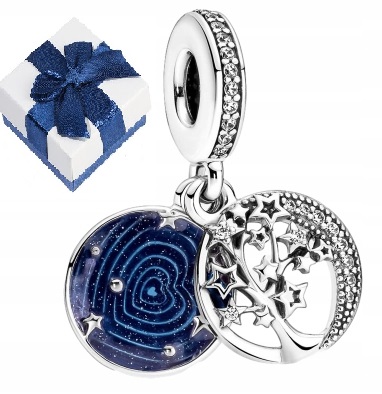 

Zawieszka Drzewo, księżyc i galaktyka charms S925