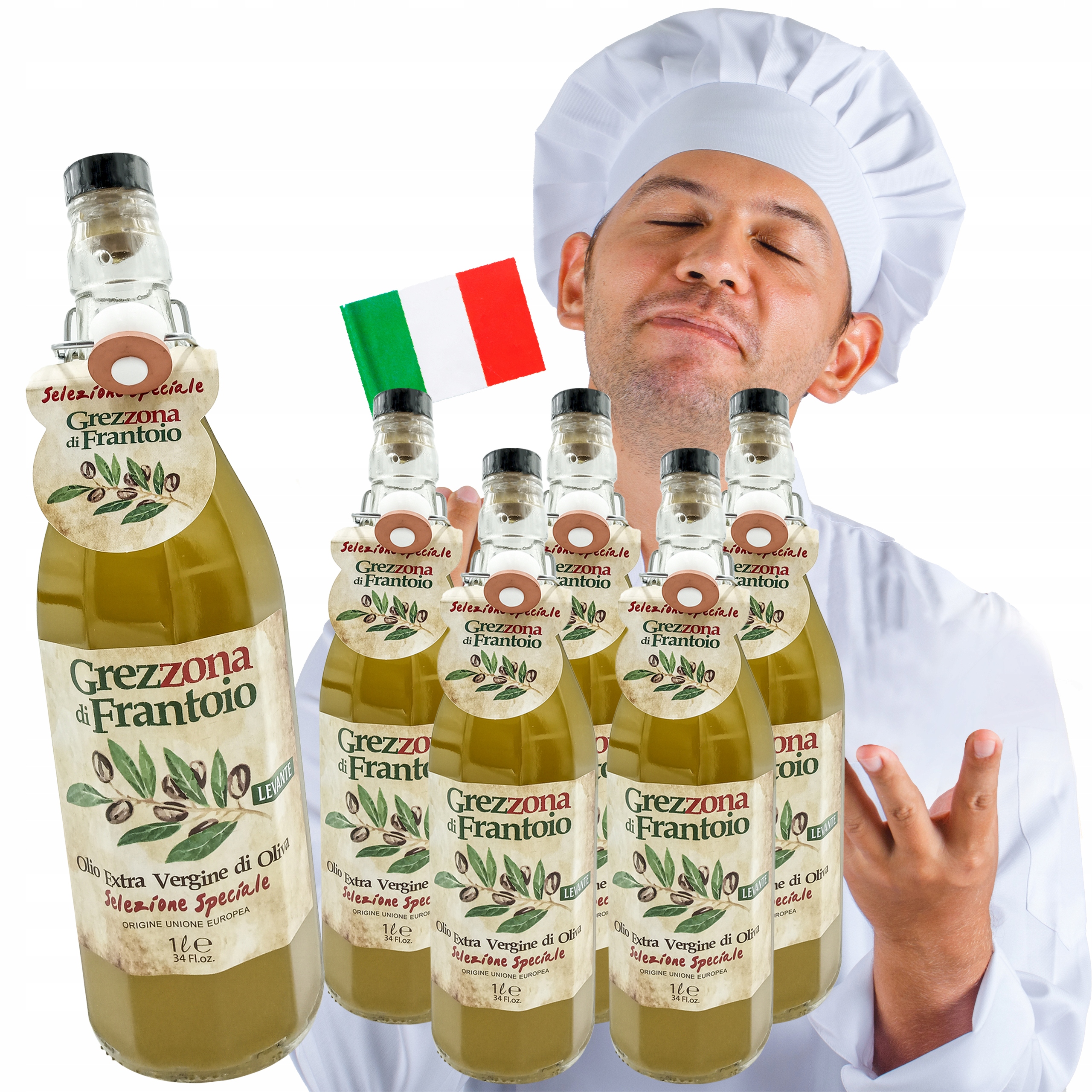 Levně Extra Panenský Olivový Olej Nefiltrovaný 6X1 L