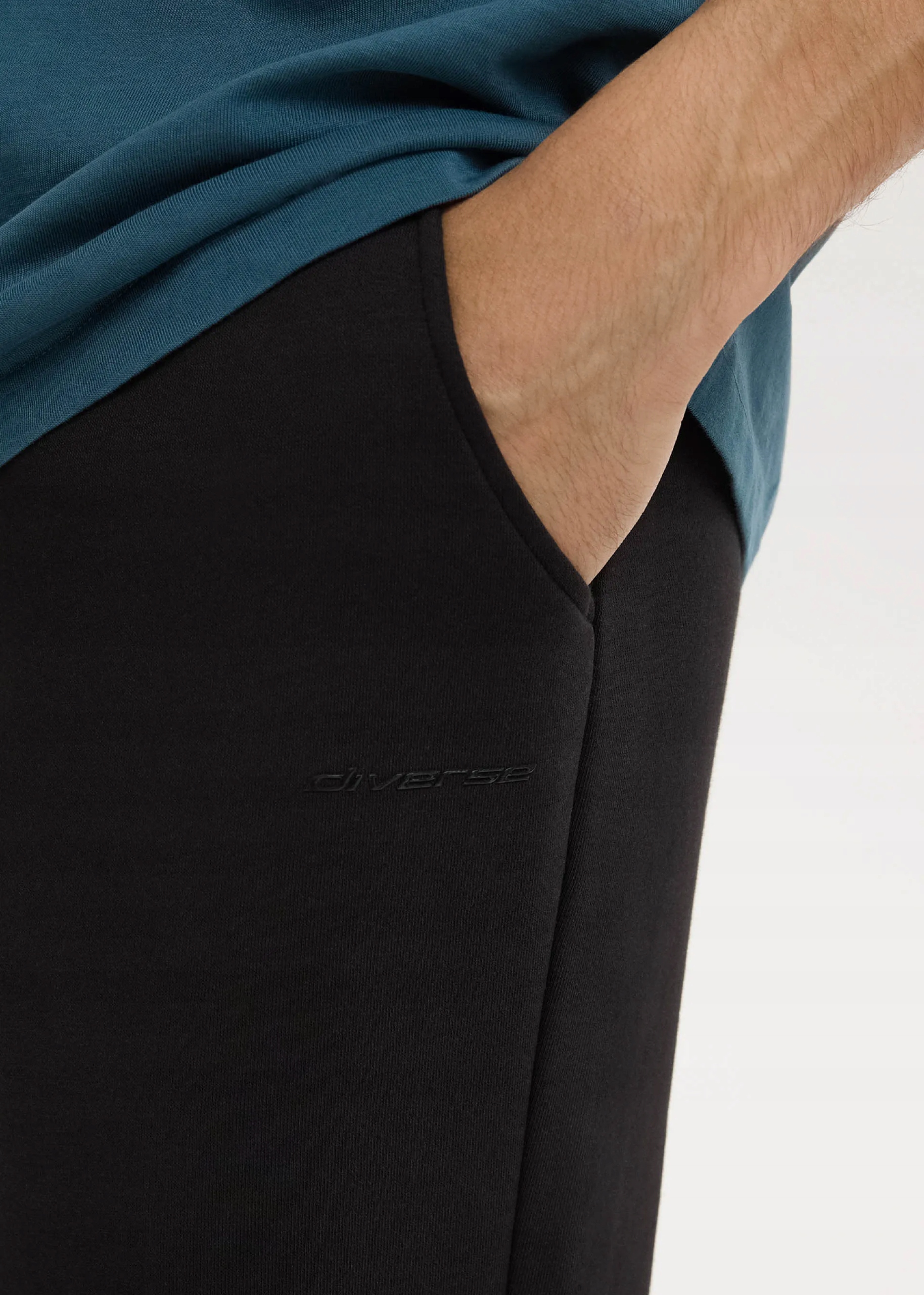 Spodnie dresowe męskie DIVERSE BASESP S261 Czarny L Rozmiar L