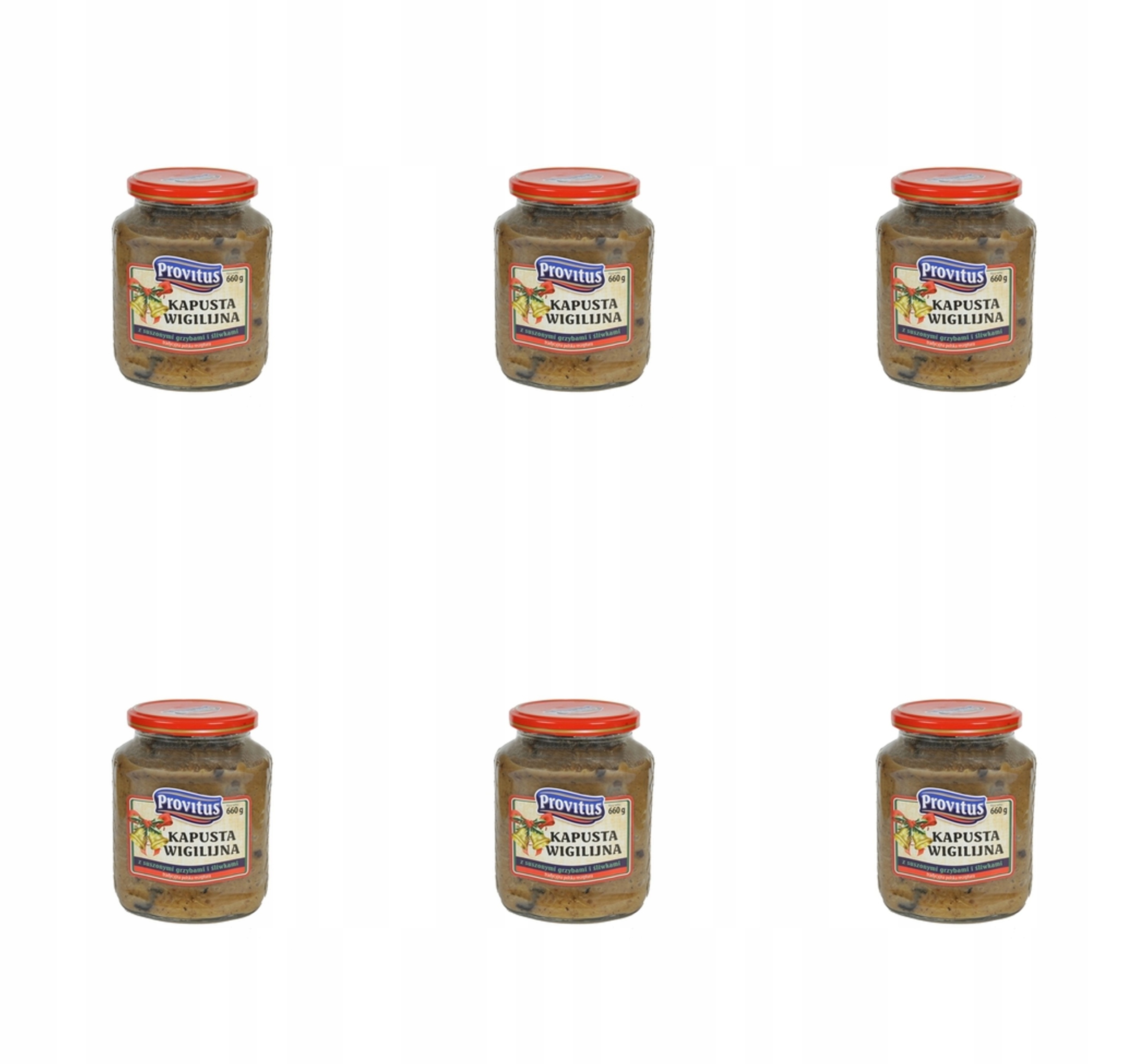 Štědrovečerní zelí se švestkami a houbami Provitus 660 g X6