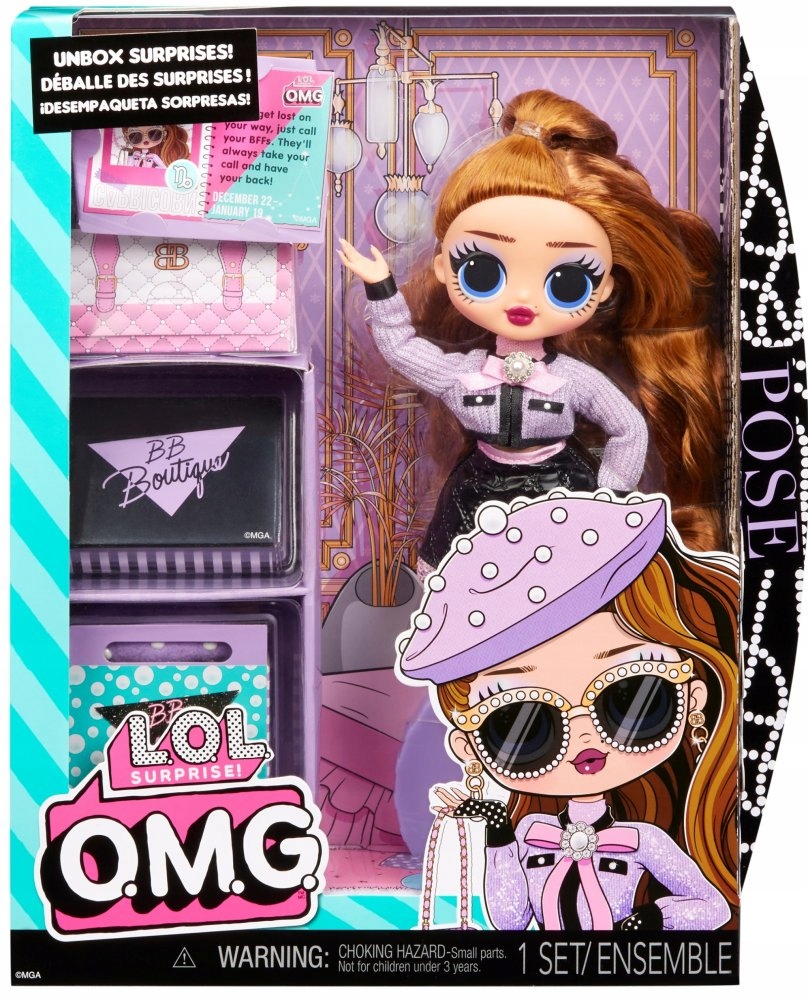 Lalka L.O.L. Surprise O.M.G. Core Pose O.M.G. Elementy zestawu Lalka + akcesoria