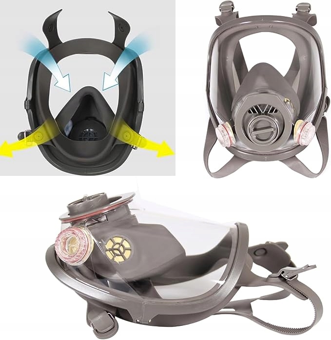 PEŁNA MASKA PRZECIWGAZOWA LAKIERNICZA 6800 ZESTAW EAN (GTIN) 0191491799617