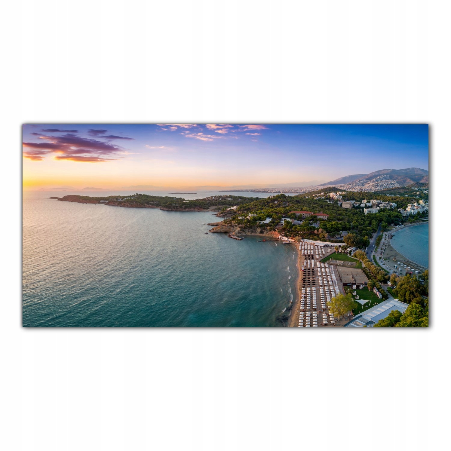 

Hartowany Obraz Szklany Plaża Zachód Słońca 120x60