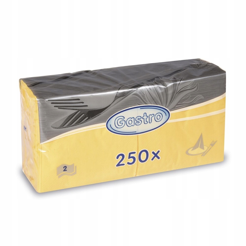

Serwetki 2w gastronomiczne 33 x 33cm żółte 250szt