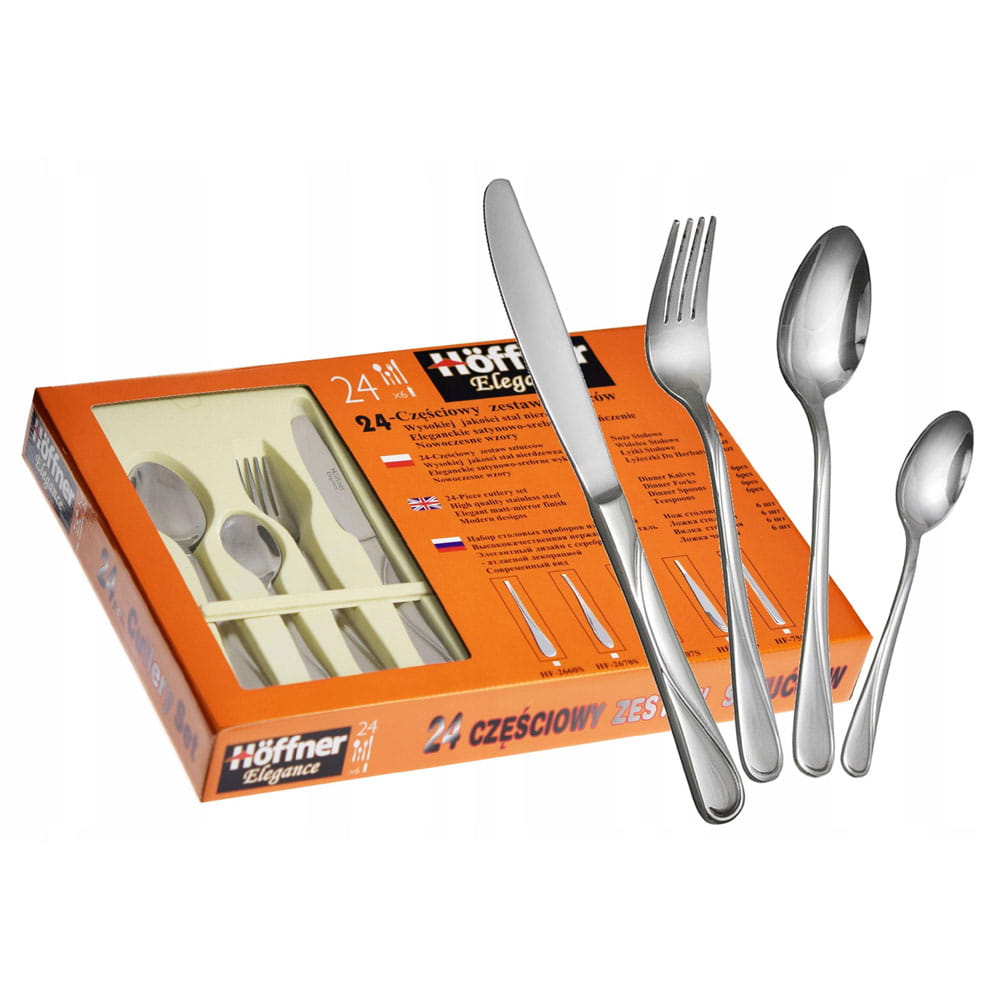 Hoffner zestaw sztućce matowy 24el. komplet 2660S