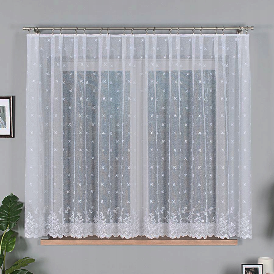 Mg Záclona žakárová 54160M Bílá 300x160cm Hotová Se Stuhou M