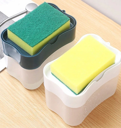 Magiczna GĄBKA DO MYCIA ścian NACZYŃ KANAPY krzeseł SKÓRY biała Szerokość produktu 7 cm