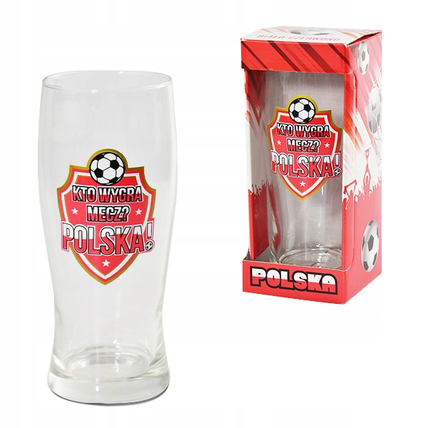 szklanka do piwa 500ml KTO WYGRA MECZ POLSKA — 5