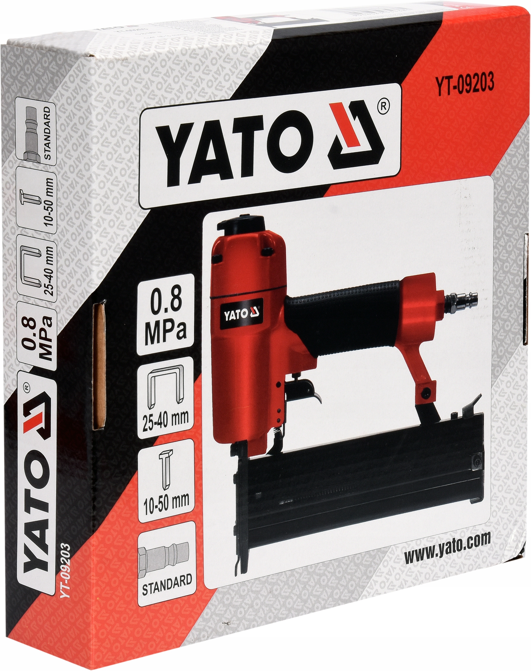 ZSZYWACZ PNEUMATYCZNY YATO TAKER ZSZYWKI 25-40mm GWOŹDZIE