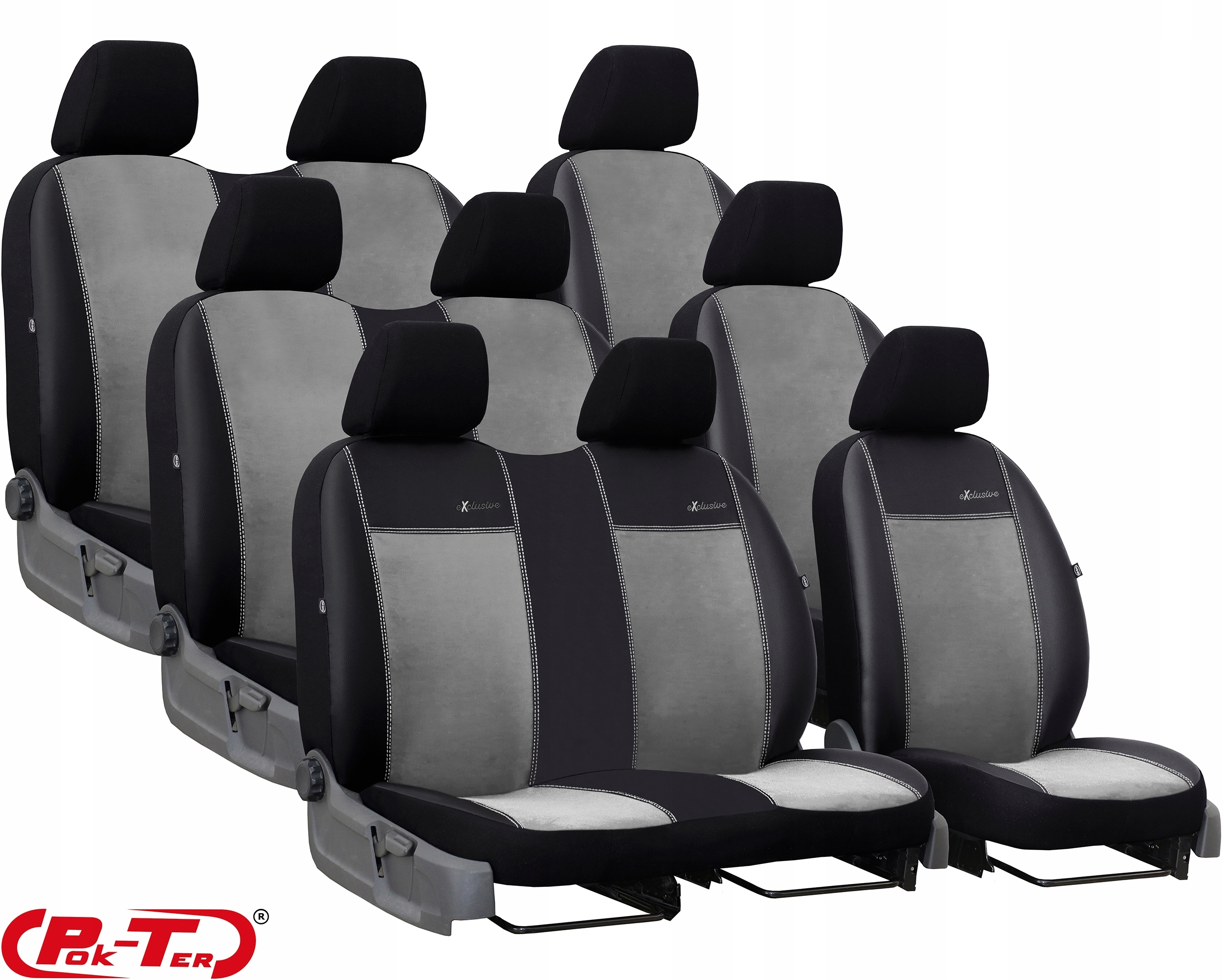 POKROWCE MIAROWE NA SIEDZENIA RENAULT TRAFIC 3 9m Producent Pok-ter