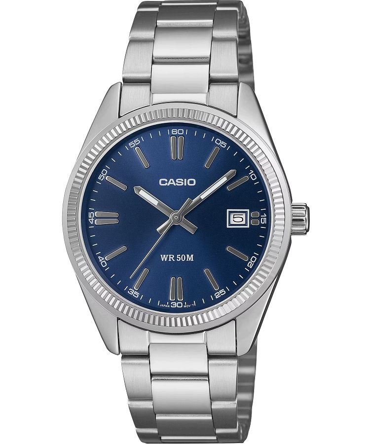Hodinky Casio 1302PD Stříbrný náramek Klasický styl