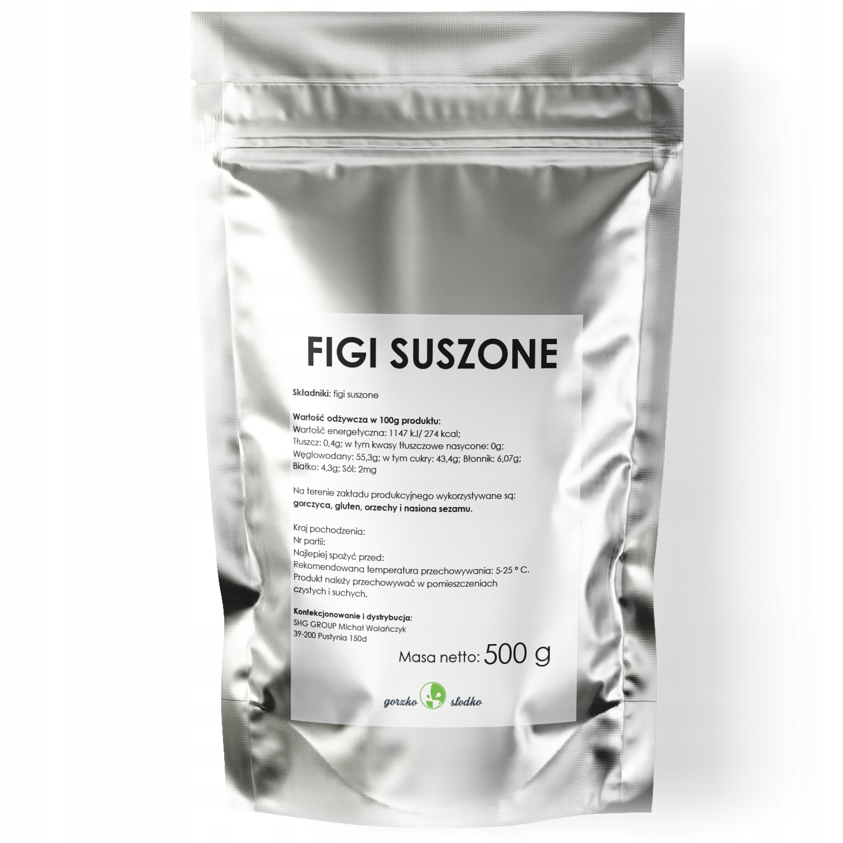FIGI SUSZONE naturalne słodkie 500g EAN (GTIN) 5907796671177