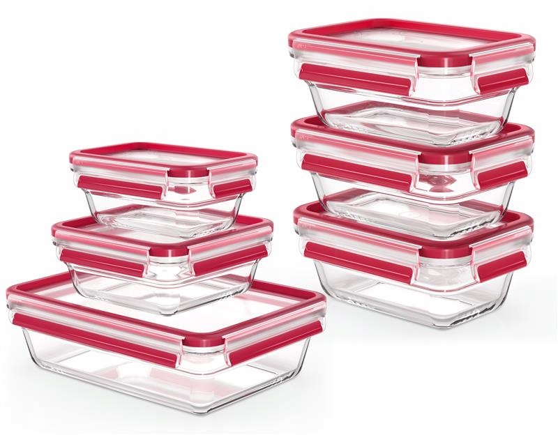 Zestaw pojemników na żywność Tefal do airfryer lunch box 6el od 450ml do 2l