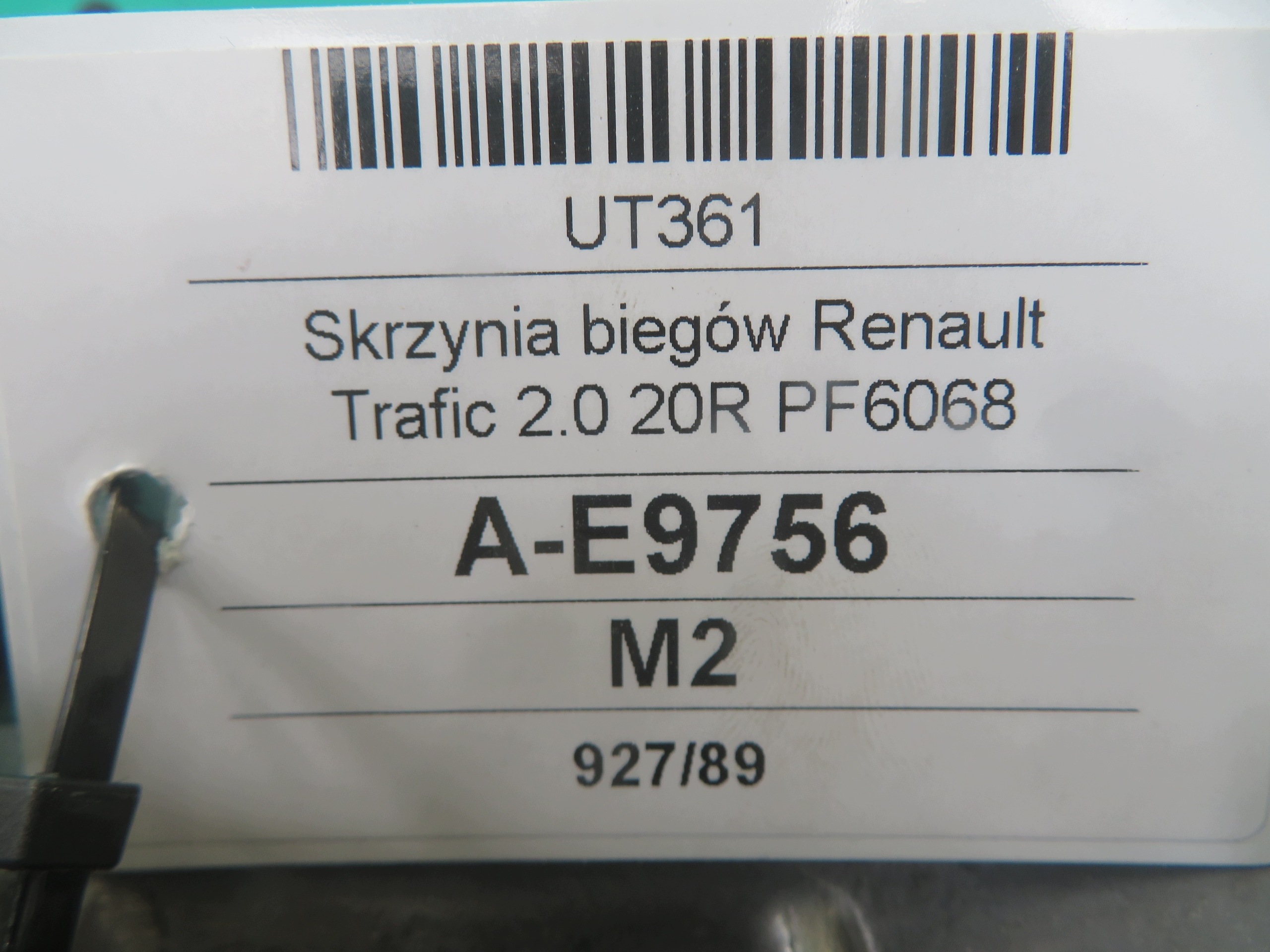 RENAULT TRAFIC 20R 2.0 DCI getriebe PF6068