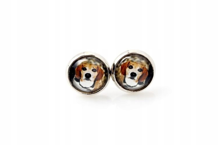 

Beagle Kolczyki z Twoim zdjęciem Handmade