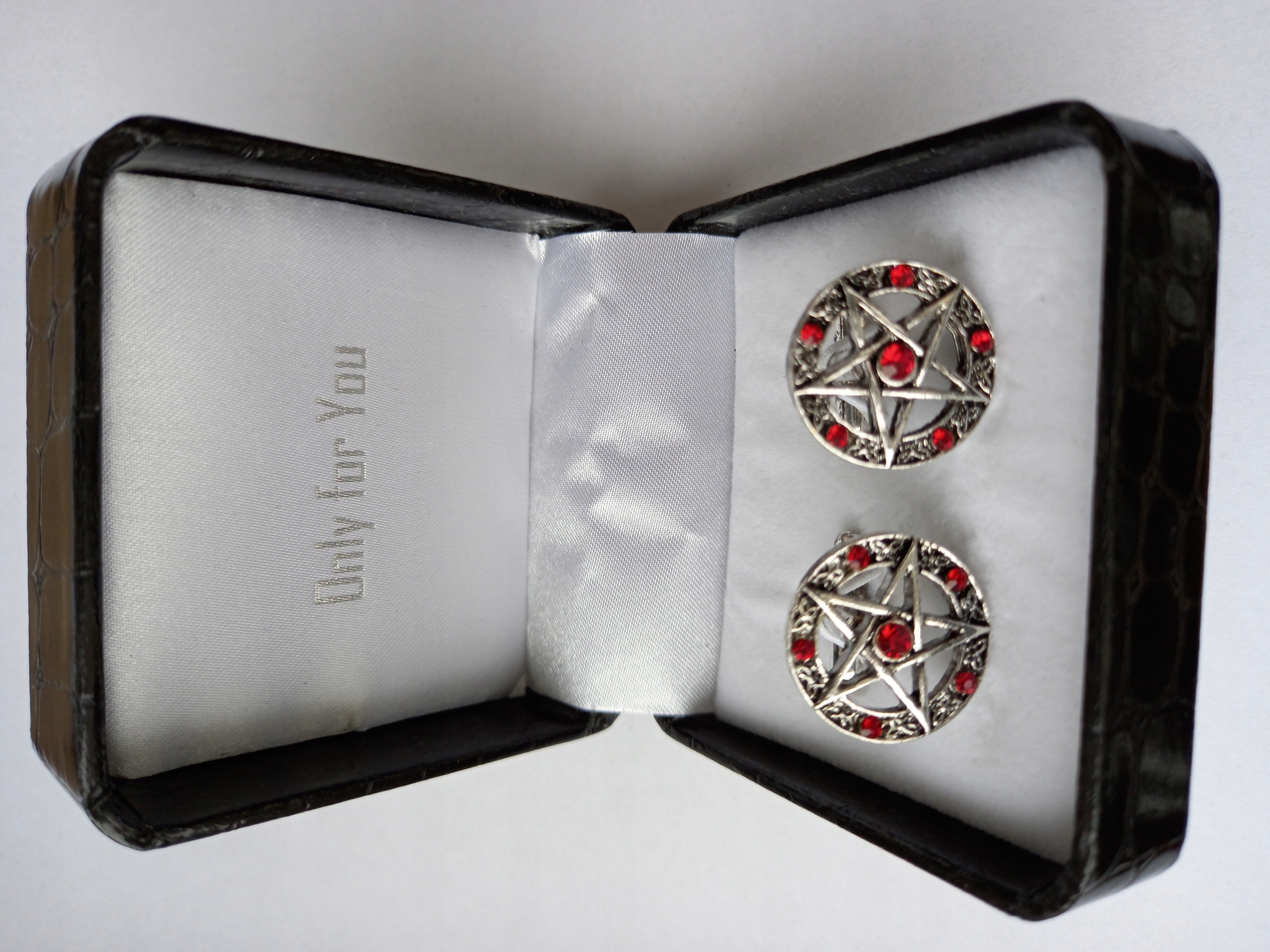 Stříbrné manžetové knoflíčky Exciting Hvězda