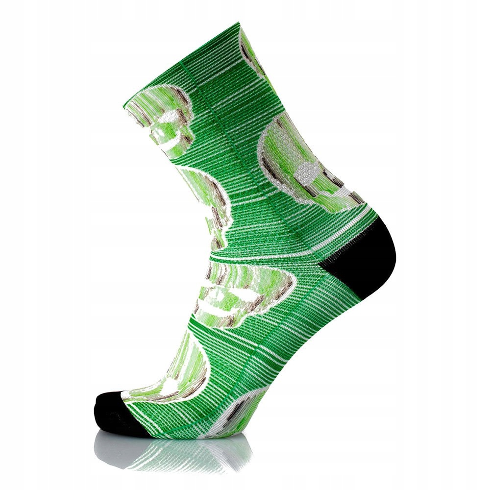Skarpety rowerowe Premium Mb Wear Green Skul S/m