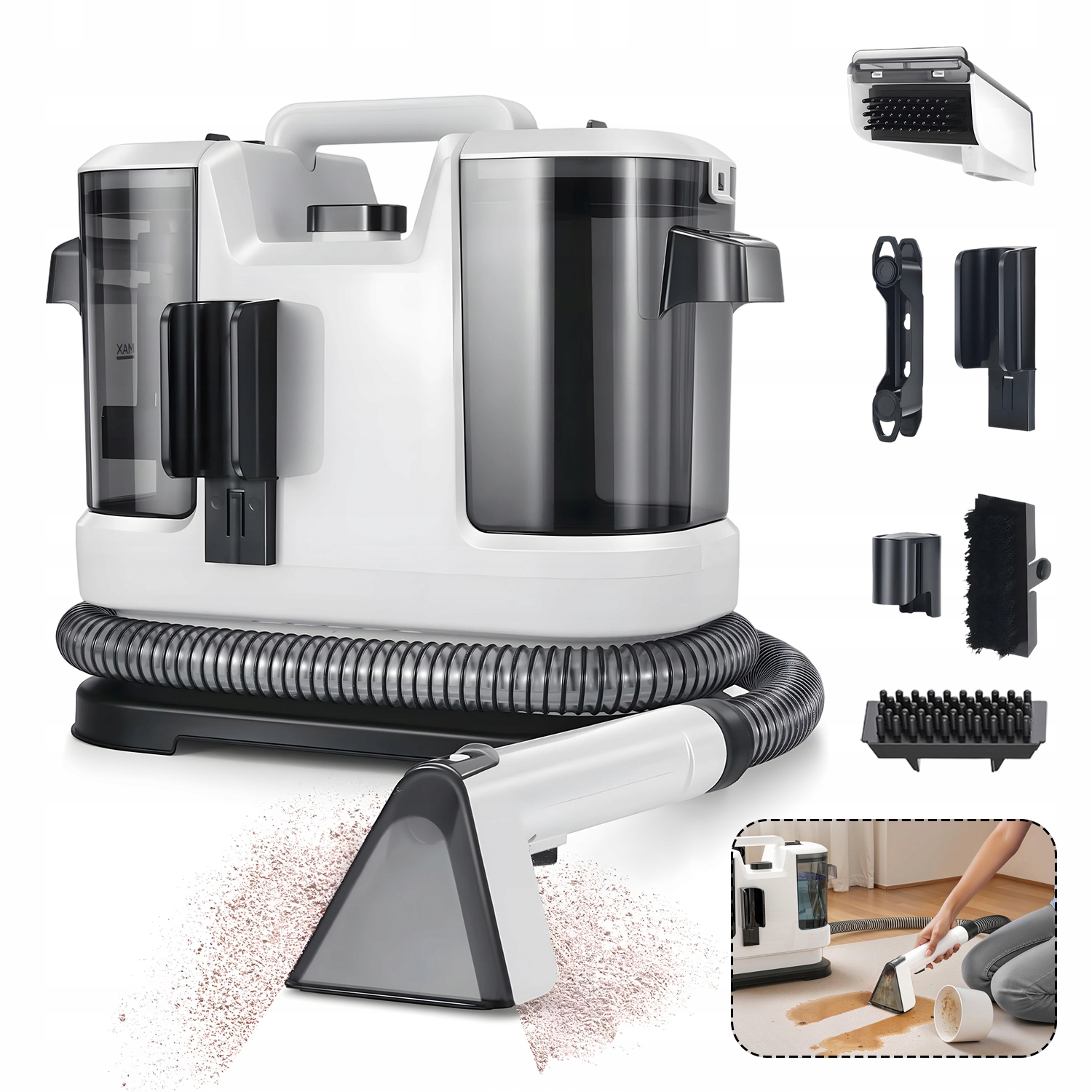 Odkurzacz Piorący do Tapicerki Odkurzacz na Codzienne Plamy i Zabrudzenia