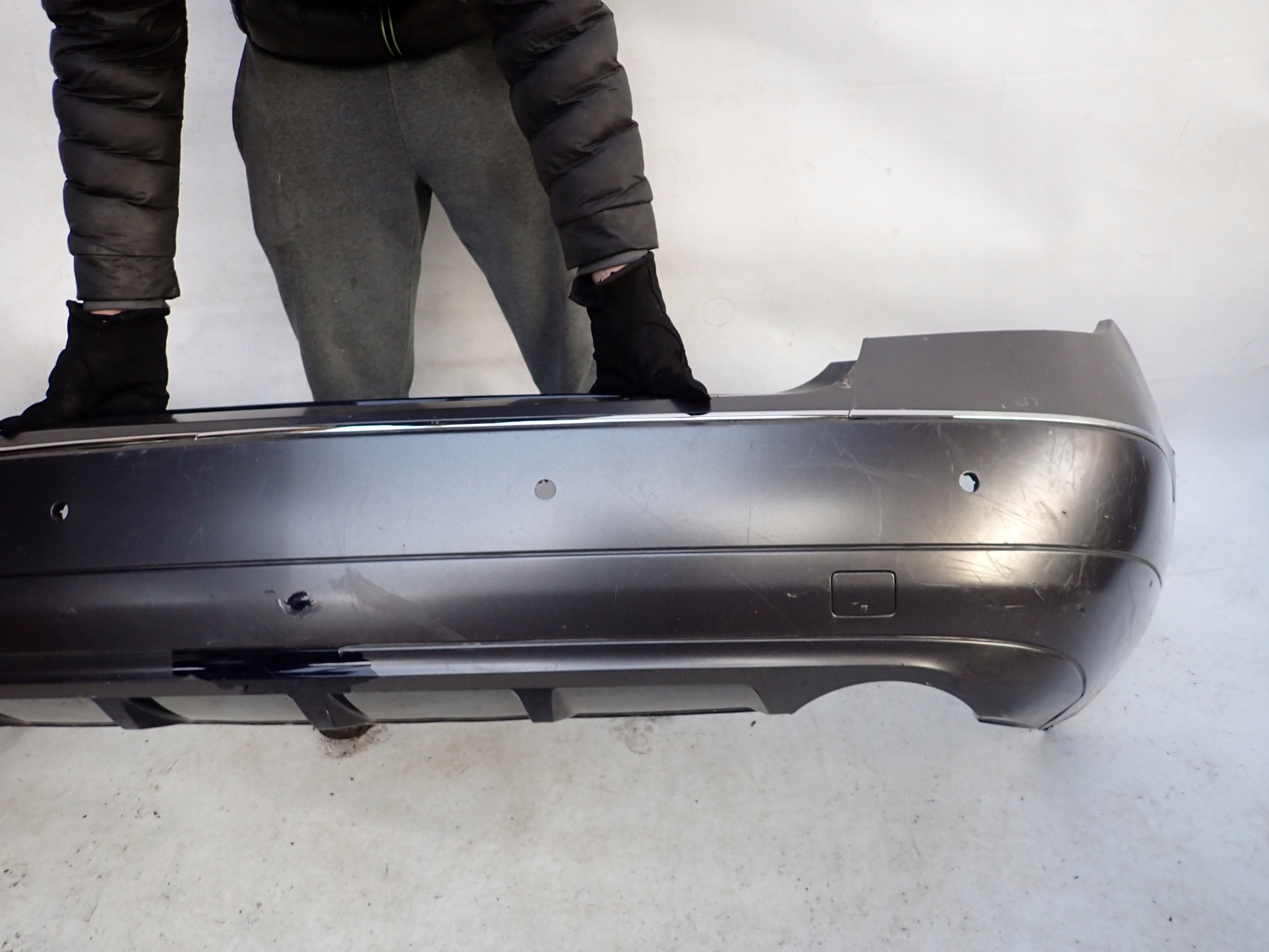 MERCEDES W207 COUPE 09- bumper rear part rear PDC
